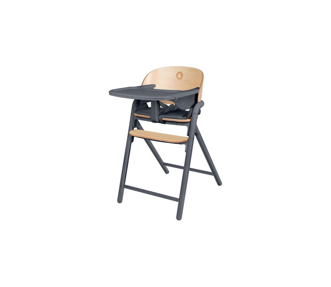 Lionelo - Dětská jídelní židle 3v1 CELIA Grey Wood 5903771723244