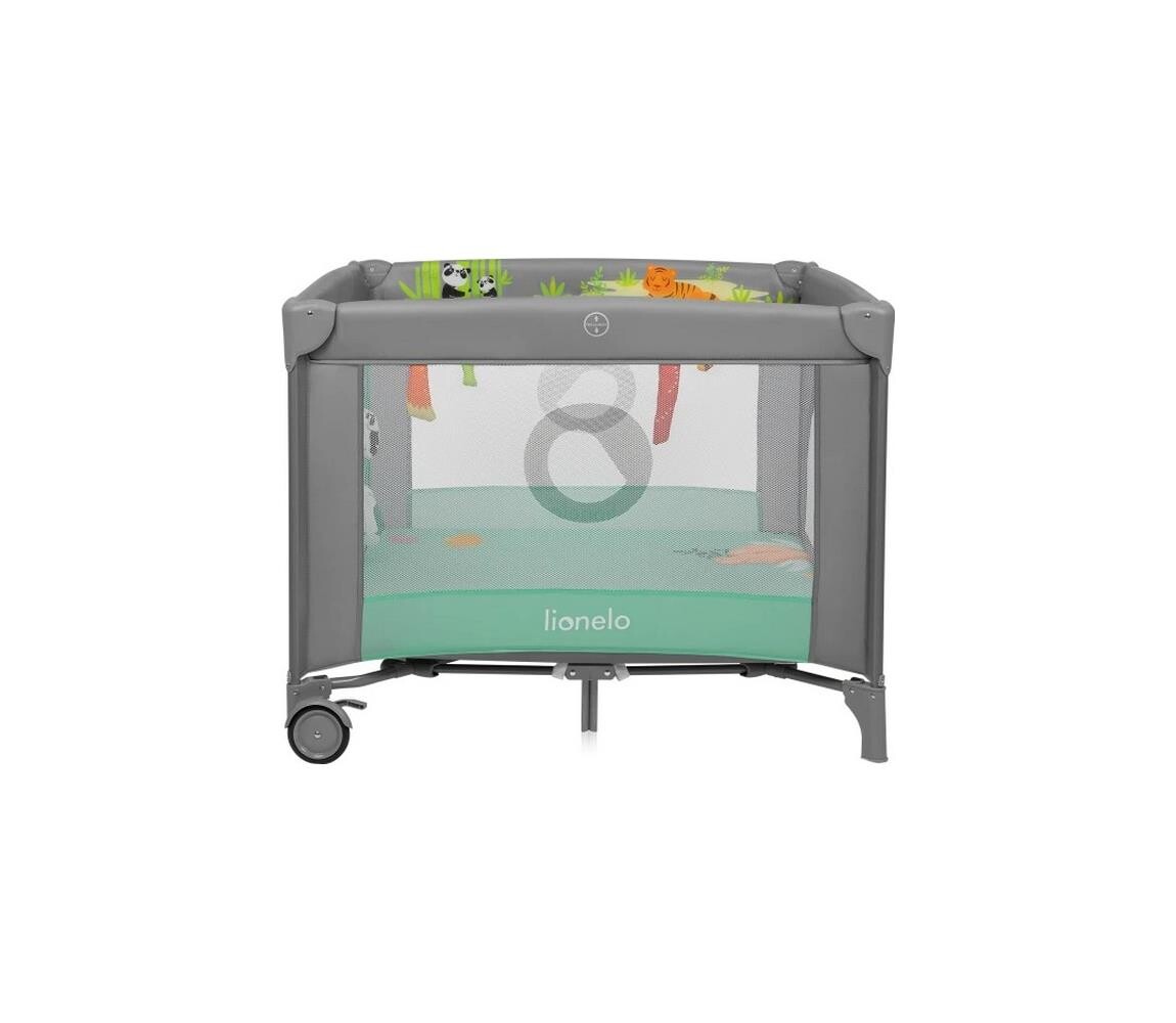Lionelo - Hrací ohrádka MILLE PLUS Grey Green 5903771722407