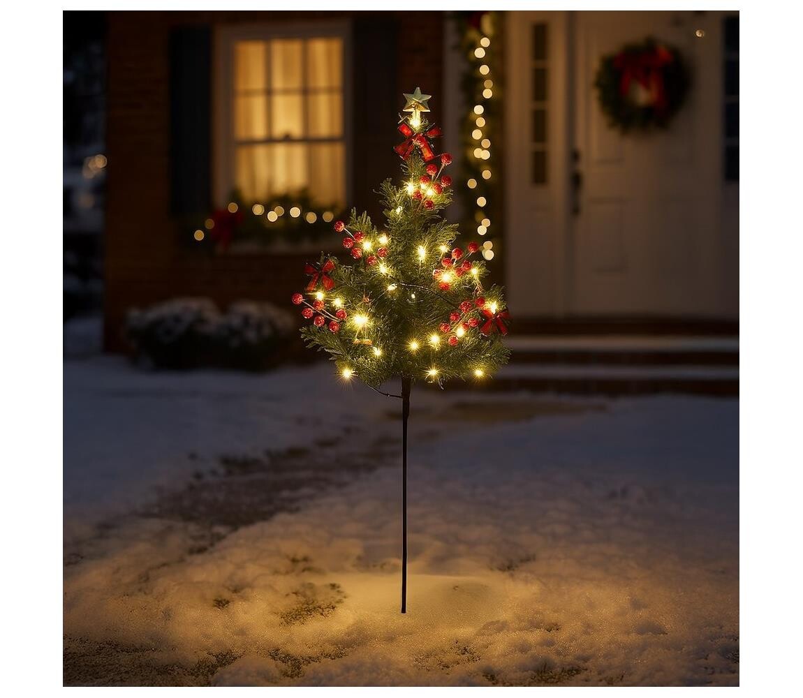 LED Vánoční dekorace LED/1W/230V 75 cm IP44 zelená ML2407