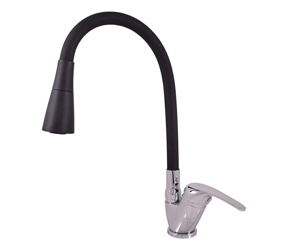 RAV Slezák SA006.0/13 - Dřezová baterie SAZAVA 35,6 cm černá/lesklý chrom SA006.0/13