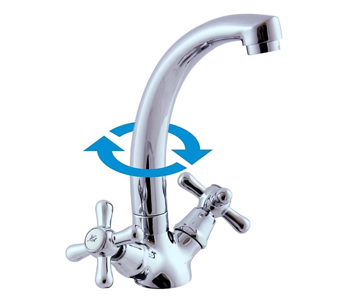 RAV Slezák MK120.0/2 - Umyvadlová baterie MORAVA 17,6 cm lesklý chrom MK120.0/2