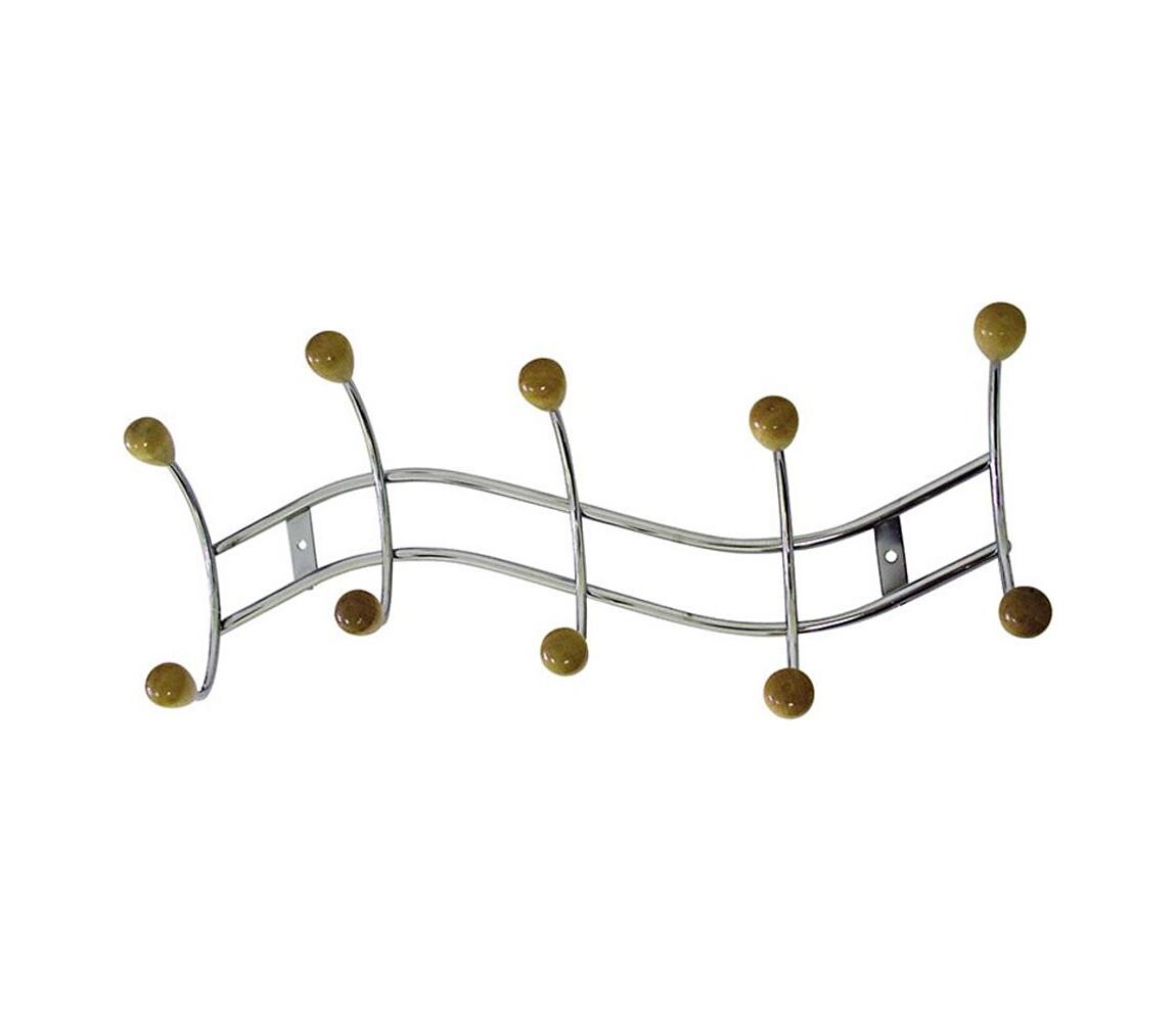 UTC Nástěnný věšák TWIST 17x44 cm lesklý chrom 320154