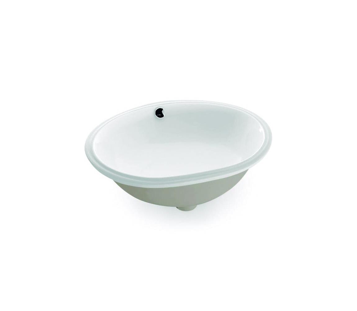 Bathco 0053 - Zápustné umyvadlo ANCONA 55x41 cm porcelán/bílá 0053