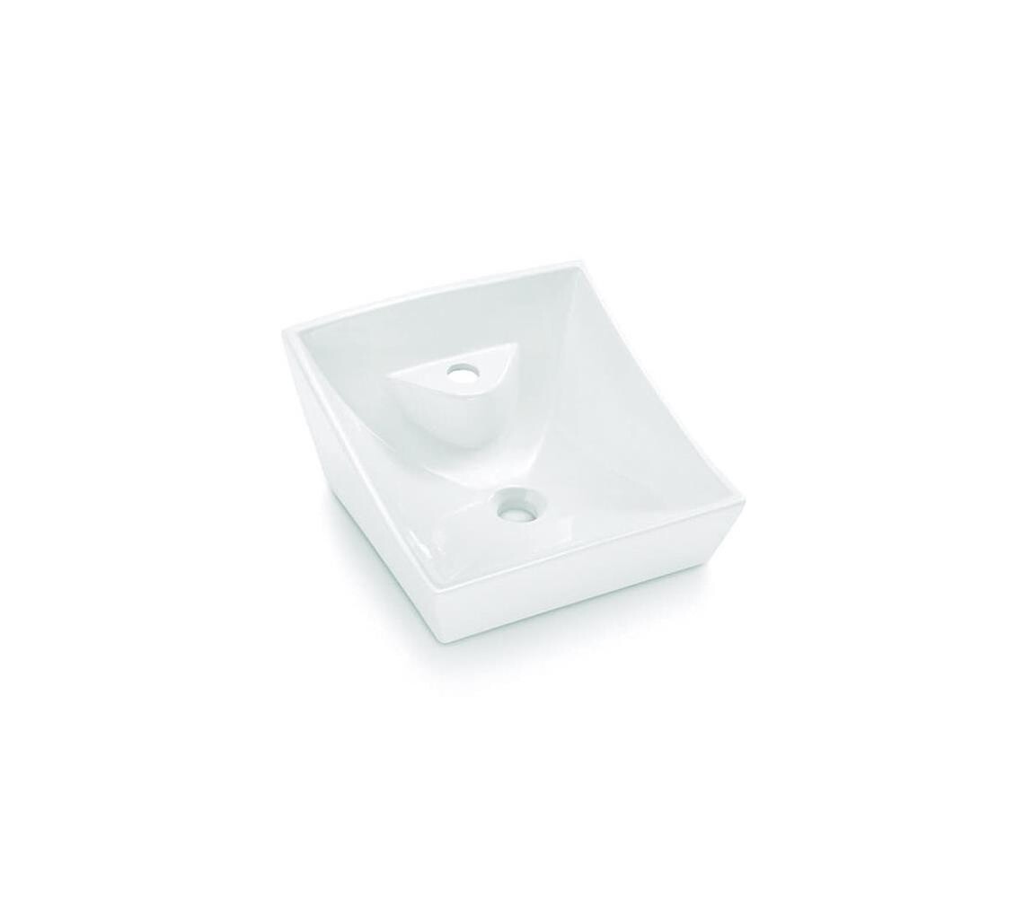 Bathco 4002 - Umyvadlo na desku SORIA 40x41 cm porcelán/bílá 4002