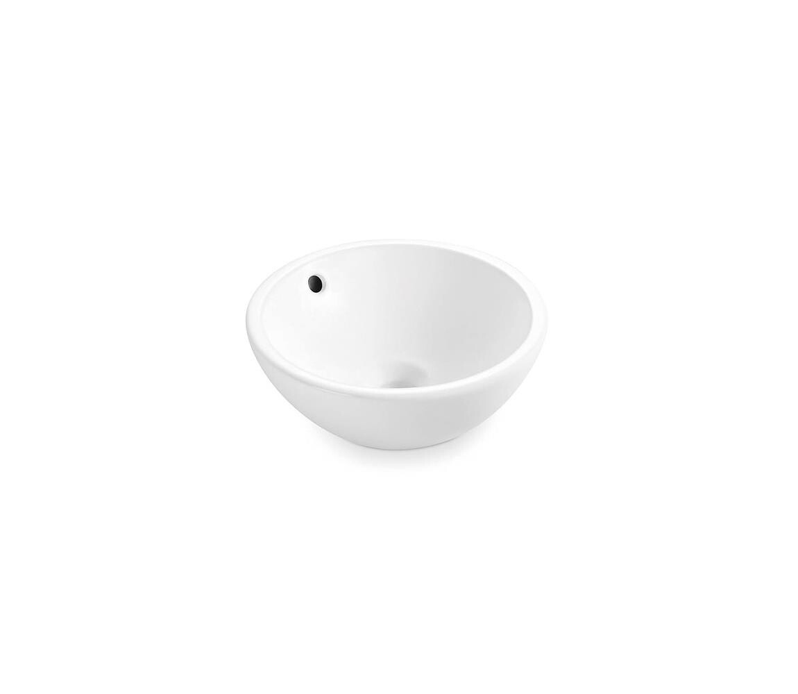 Bathco 4015 - Umyvadlo na desku CASTELLON pr. 35 cm porcelán/bílá 4015