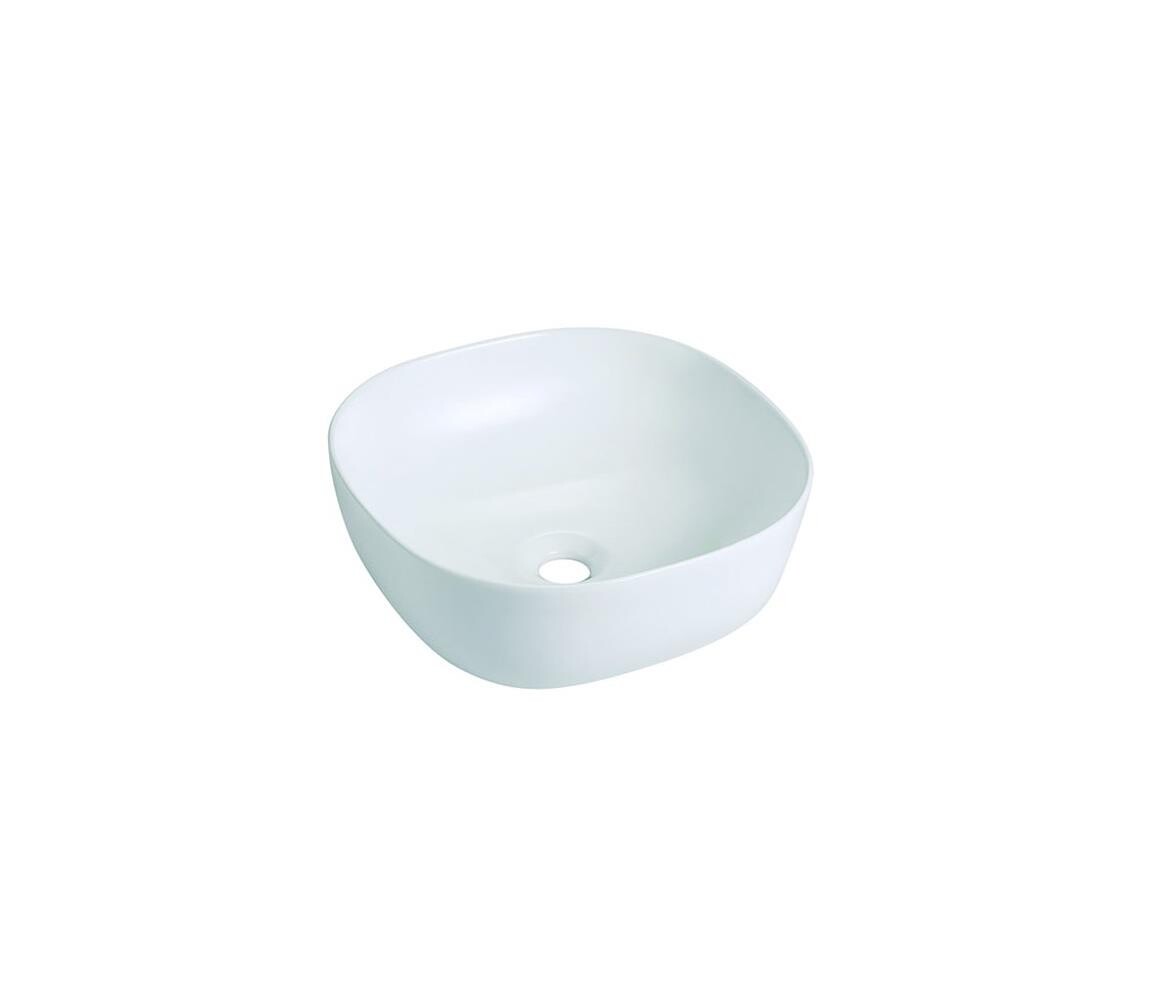 Bathco 4071 - Umyvadlo na desku OLEA 41x41 cm porcelán/bílá 4071