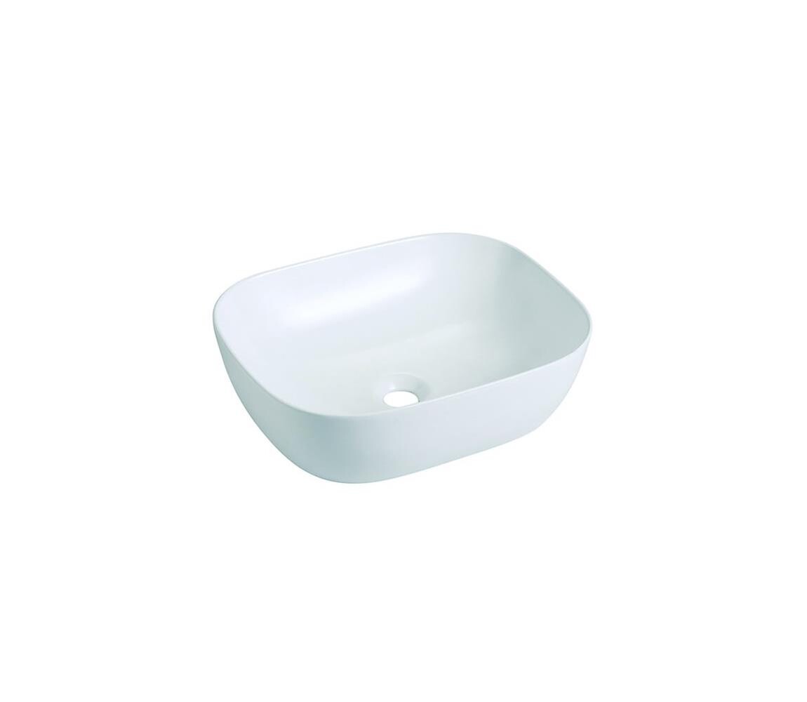 Bathco 4072 - Umyvadlo na desku OLEA 49x40 cm porcelán/bílá 4072
