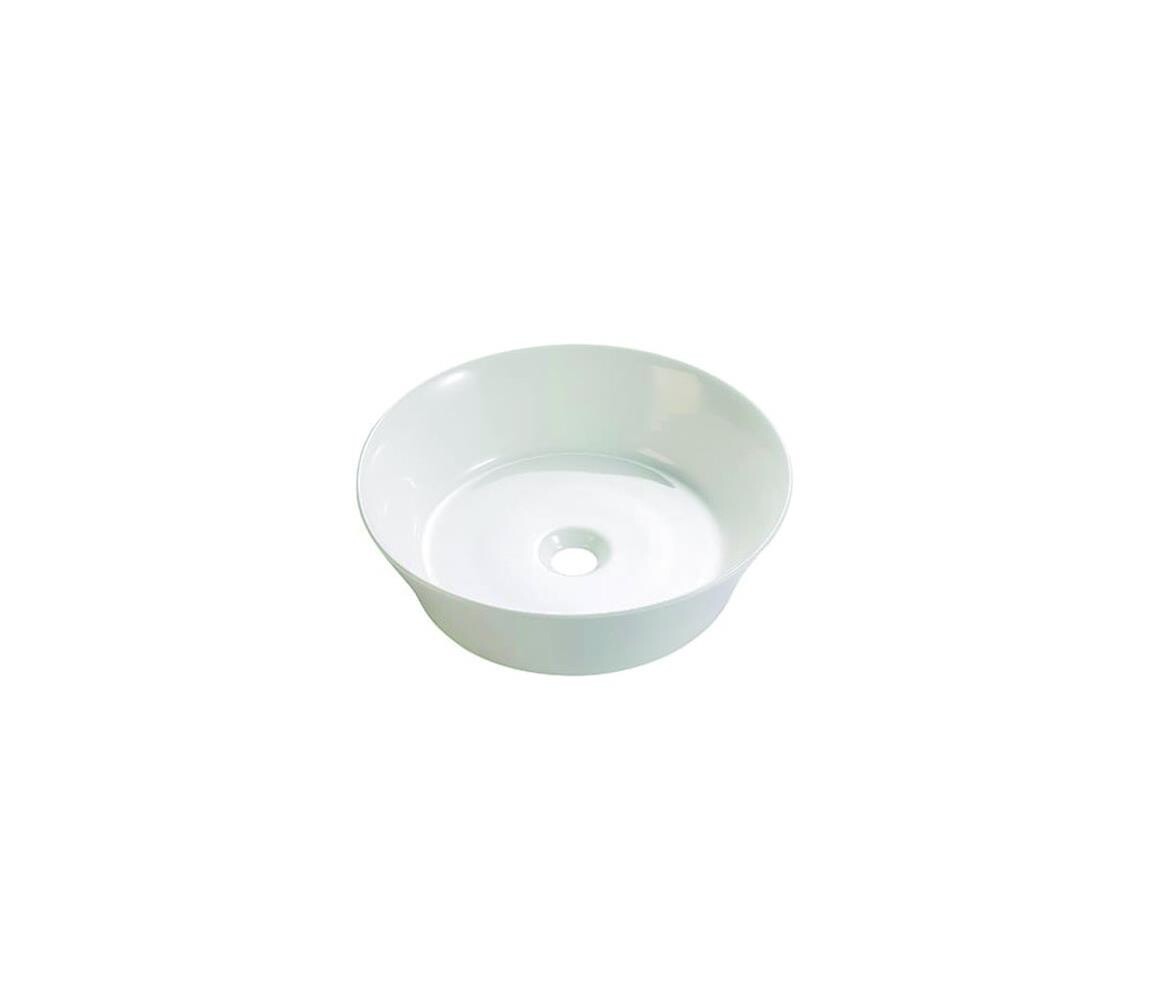 Bathco 4086 - Umyvadlo na desku VOLTA pr. 35 cm porcelán/bílá 4086