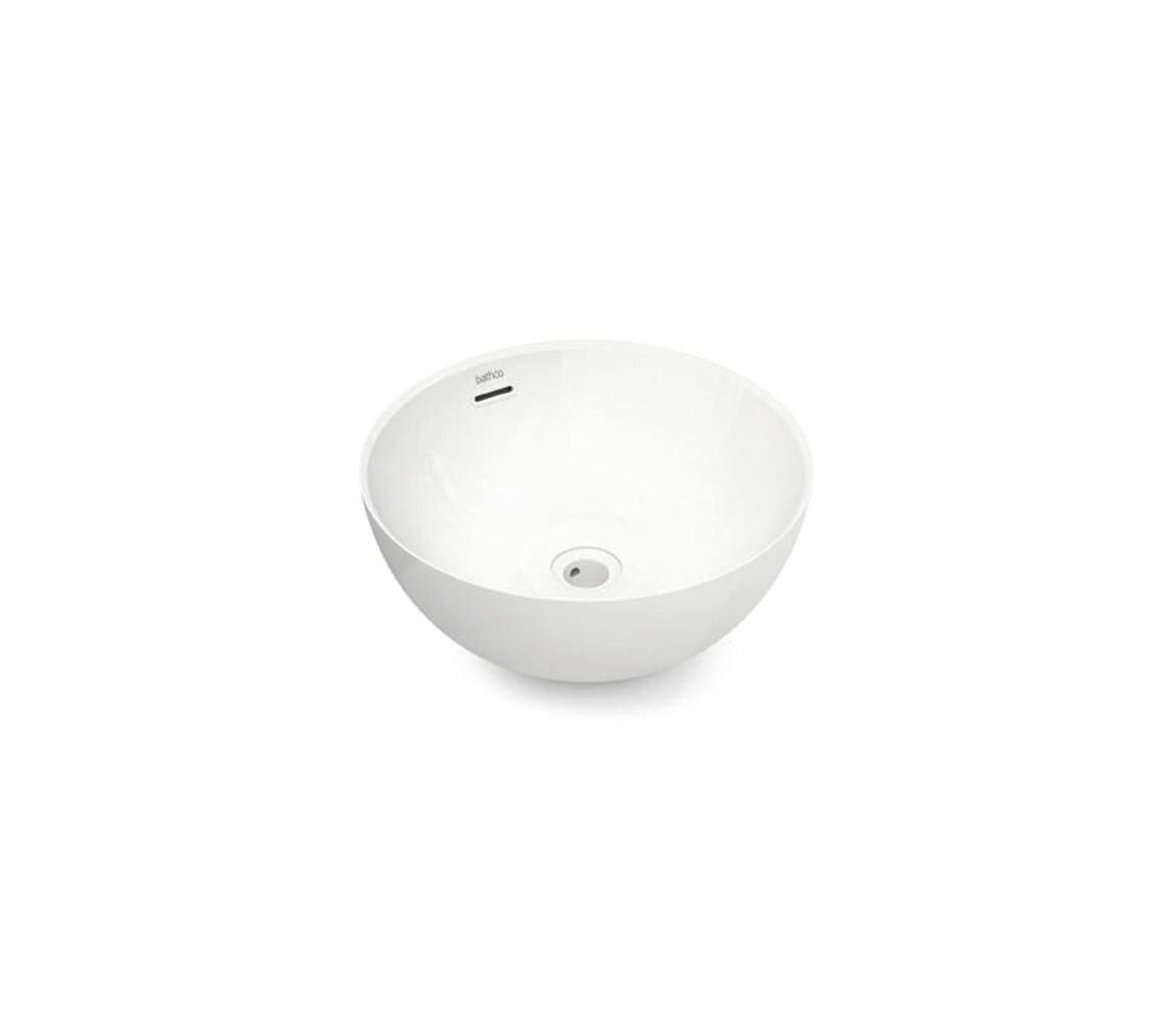Bathco 4131 - Umyvadlo na desku BARI pr. 37 cm porcelán/bílá 4131