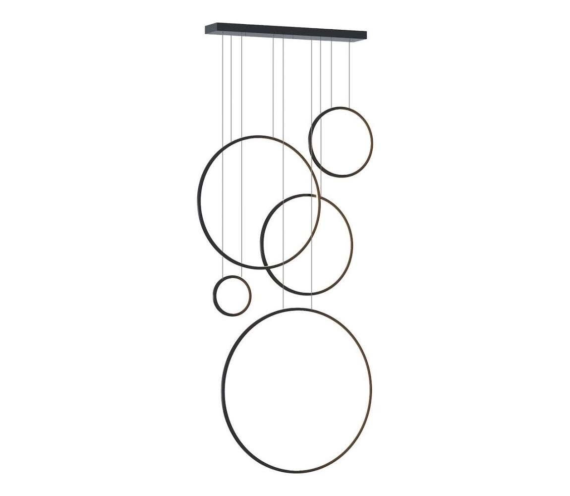 LED Lustr na lanku SATURNO LED/100W/230V černá ML2324