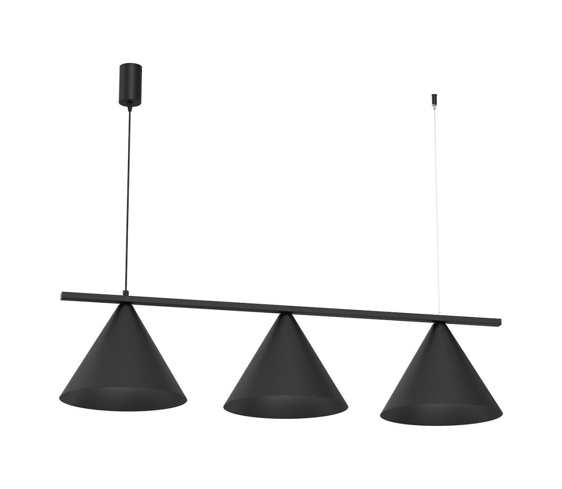 Lustr na lanku CAPITAL 3xGX53/15W/230V černá MLP0938