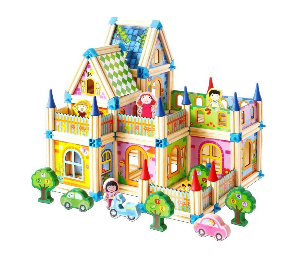 2Kids Toys - Dřevěná stavebnice Zámek 2D98250