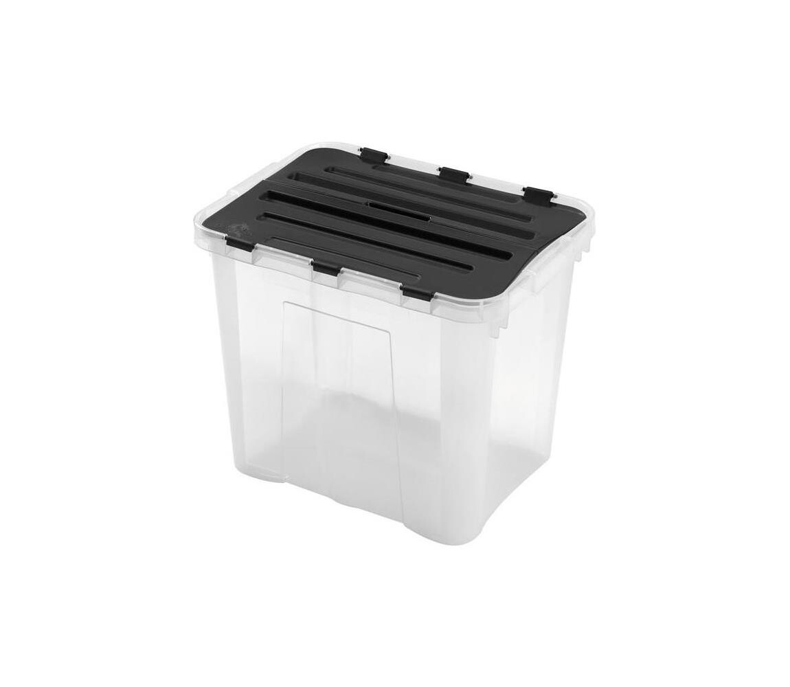 UTC Úložný box DRAGON 30 l černá/čirá HDR1653