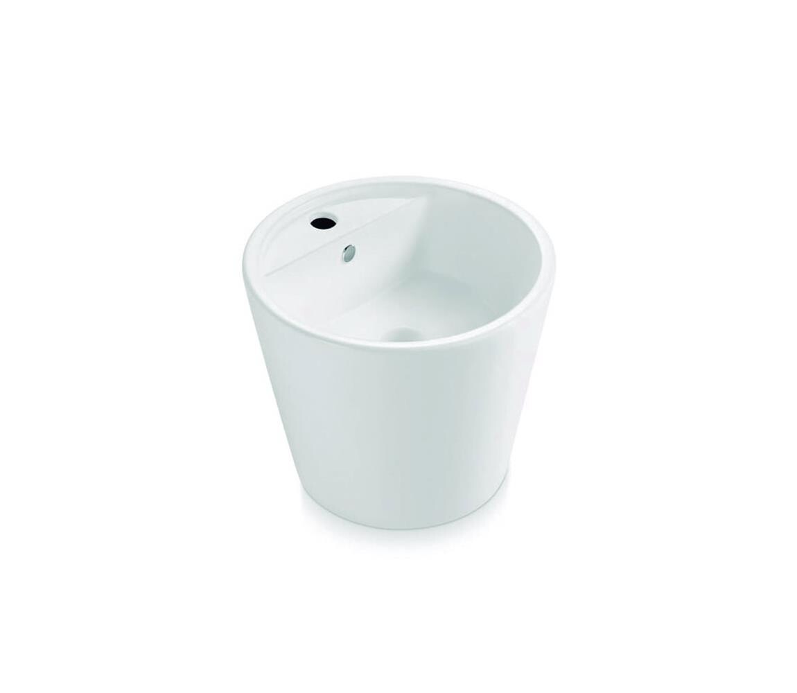Bathco 4057 - Umyvadlo na desku FLORENCIA pr. 42 cm porcelán/bílá 4057