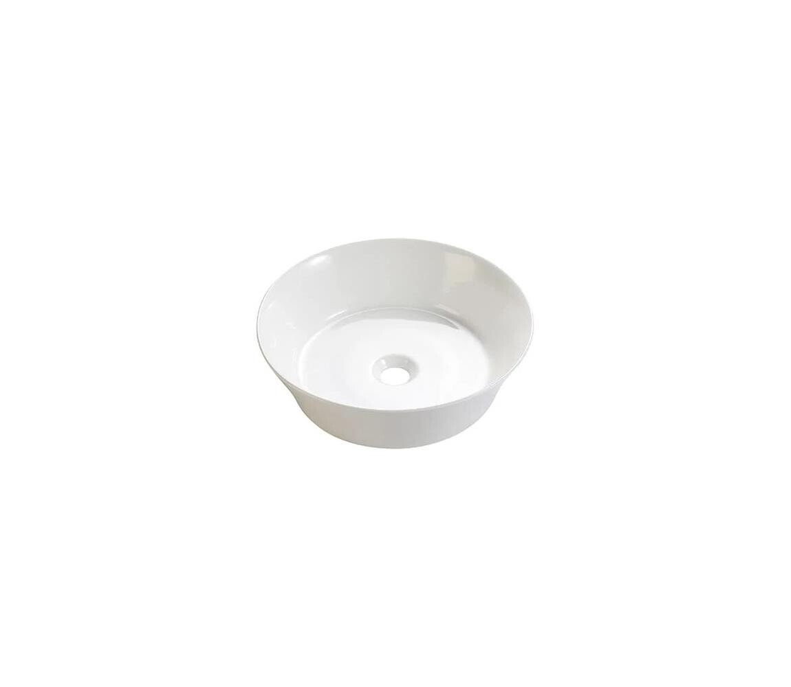 Bathco 4087 - Umyvadlo na desku VOLTA pr. 42 cm porcelán/bílá 4087