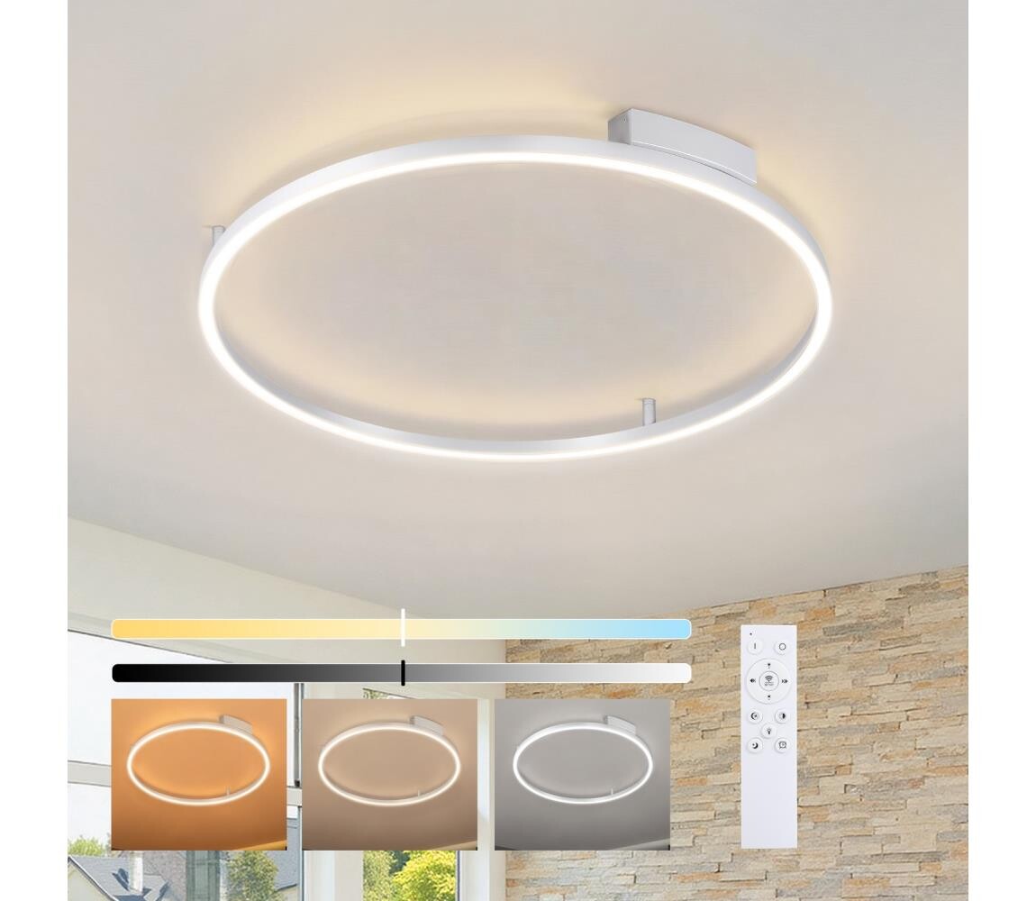 Brilagi - LED Stmívatelné svítidlo PORTOFINO LED/60W/230V pr. 80 cm stříbrná +DO BRI521