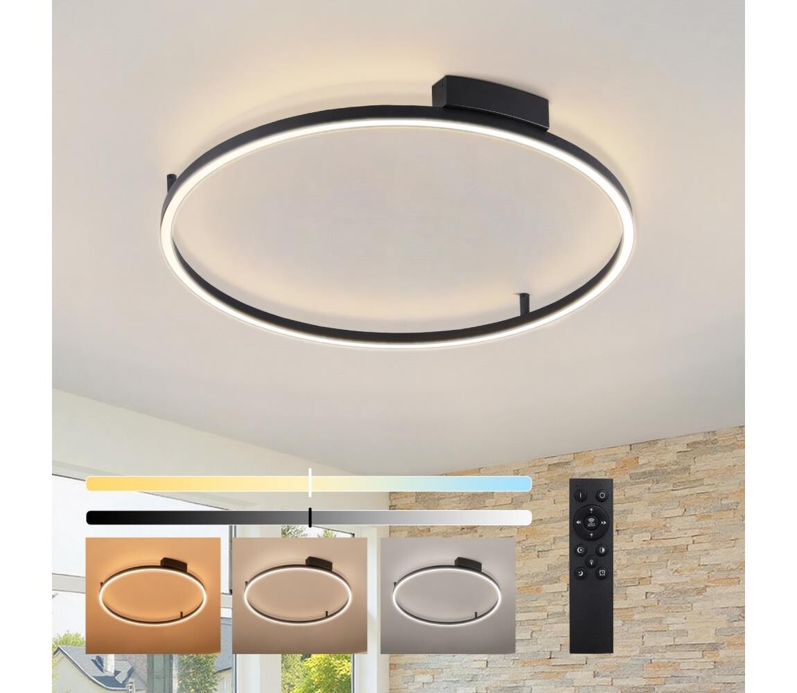 Brilagi - LED Stmívatelné svítidlo PORTOFINO LED/60W/230V pr. 80 cm černá + DO BRI519