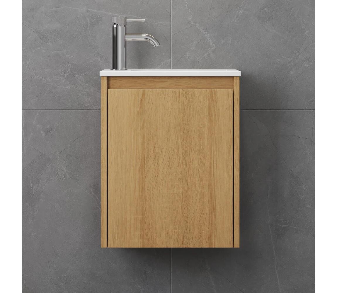 BATH DELUXE Koupelnová skříňka s umyvadlem COMO 40 cm dub 09-040-11-86-02