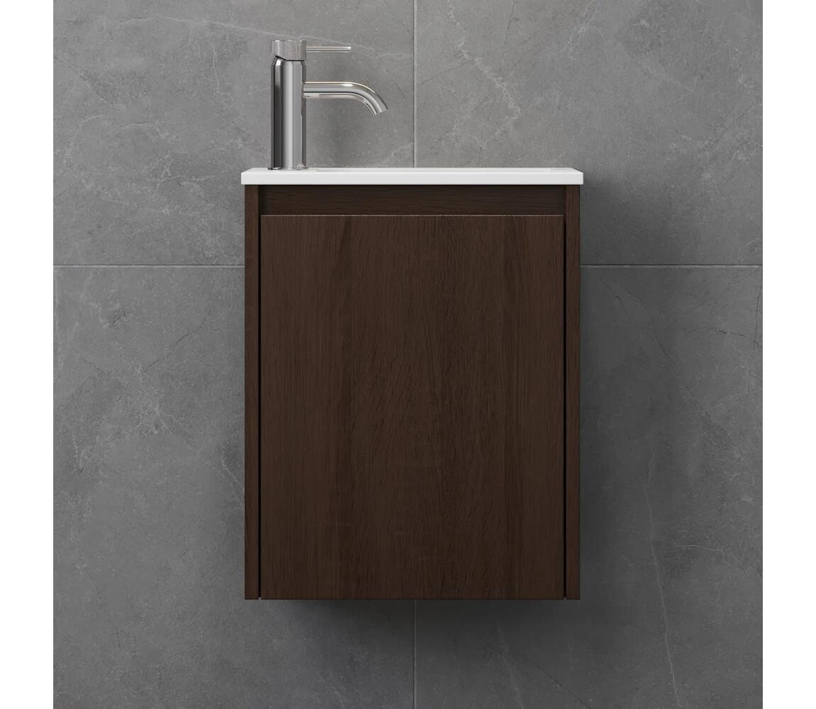 BATH DELUXE Koupelnová skříňka s umyvadlem COMO 40 cm ořech 09-040-11-84-02