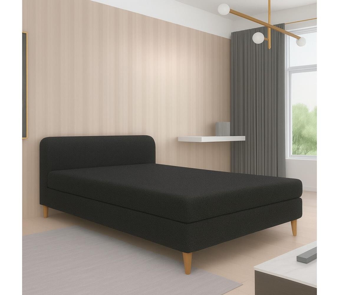 Čalouněná válenda BRISBANE 110x200 cm černá 151101250300