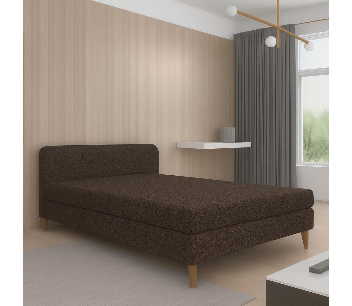 Čalouněná válenda BRISBANE 110x200 cm hnědá 151101250320