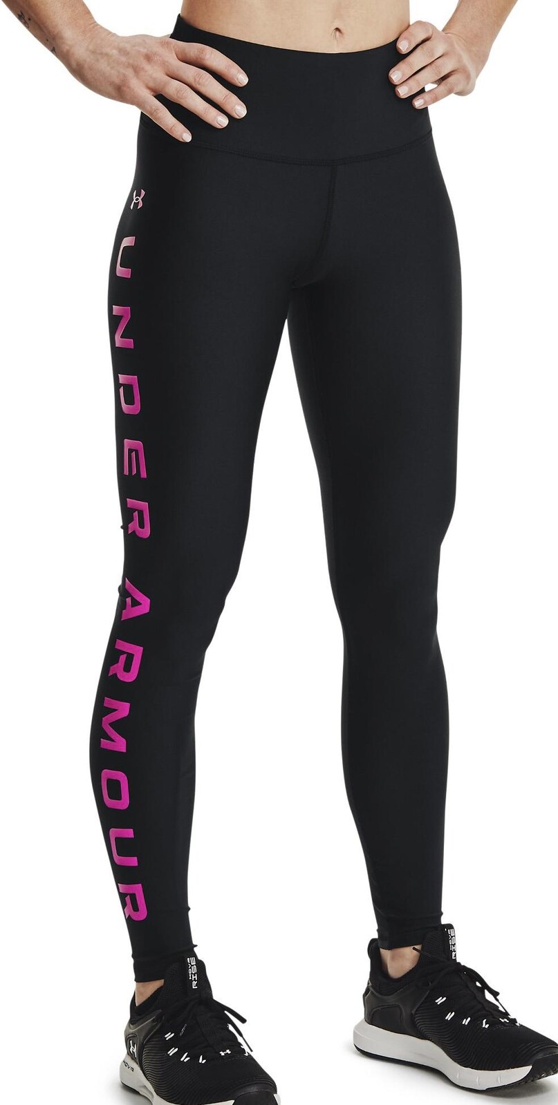 Legíny Under Armour UA HG Armour Branded Leg NS-BLK