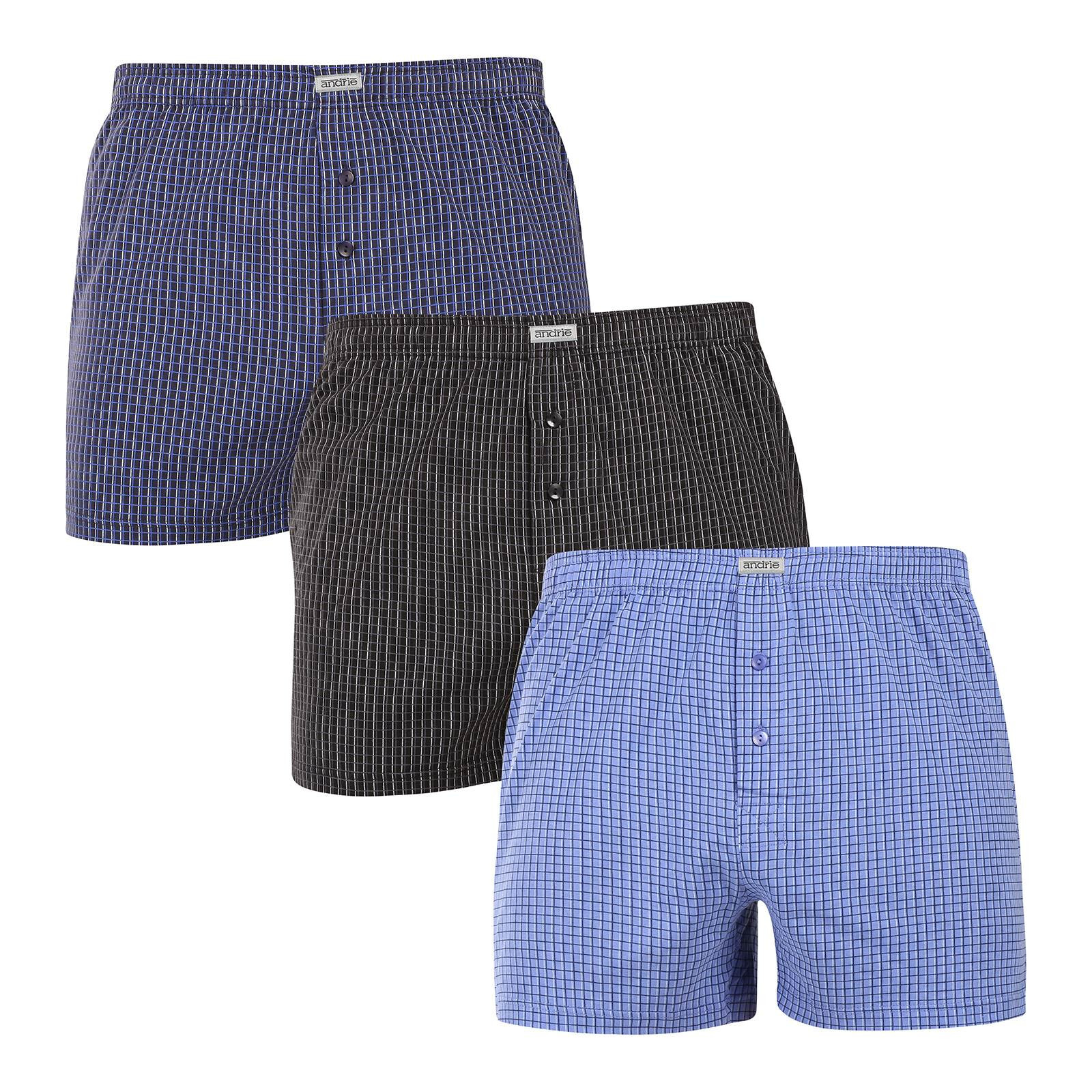 3PACK pánské trenky Andrie vícebarevné (PS 5919) XL, trenýrky