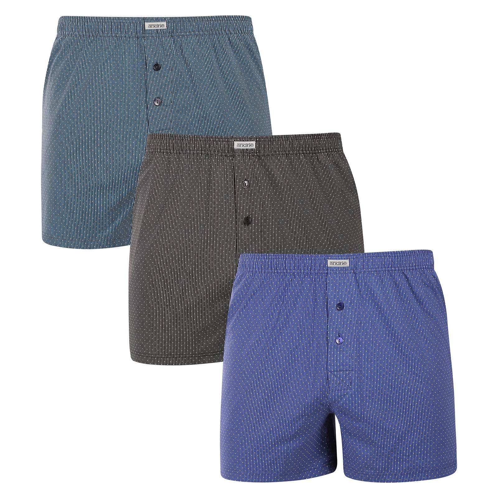 3PACK pánské trenky Andrie vícebarevné (PS 5893C) XL, trenýrky