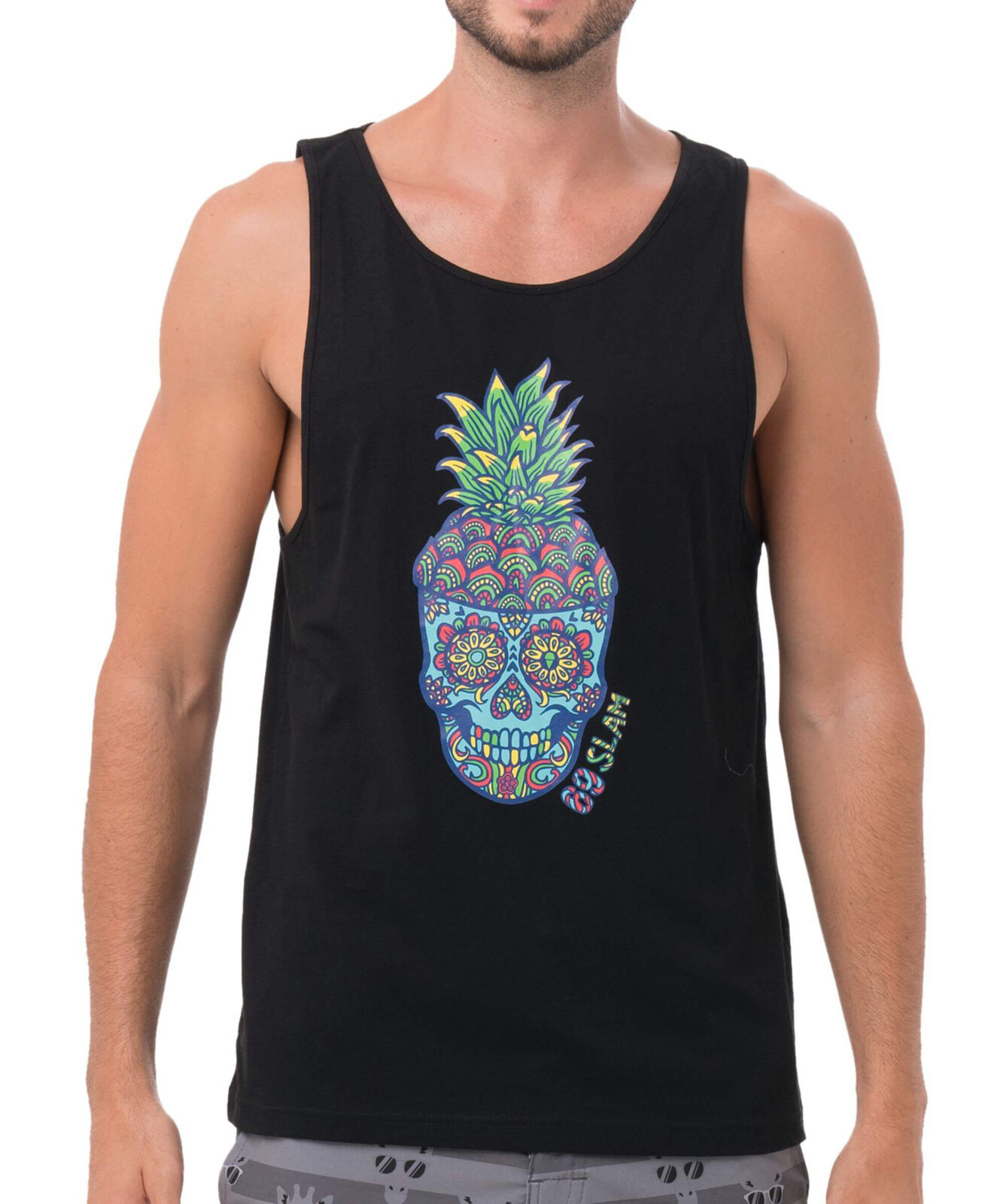 Pánské tílko 69SLAM PINE SKULL BLACK (MSNPLL-BK) L