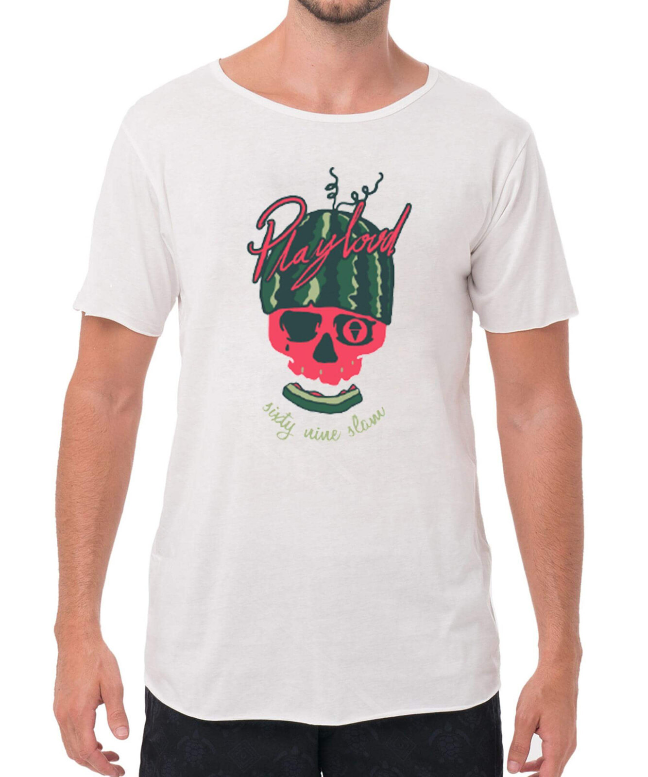 Pánské tričko 69SLAM MELON RIDER WHITE (MTBNRR-WH) L