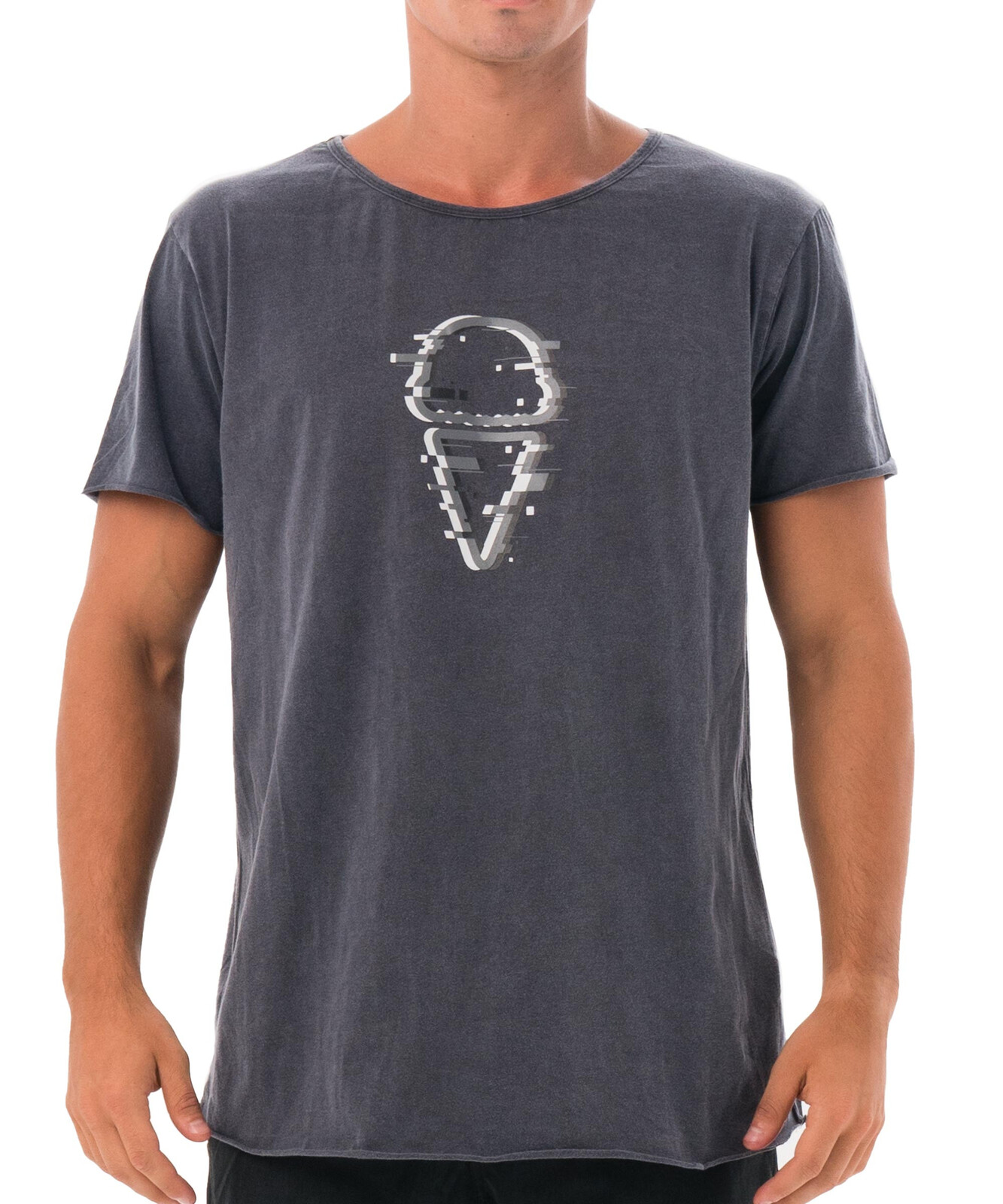 Pánské tričko 69SLAM GLITCH TRIP STONE (MTBGRP-BS) L