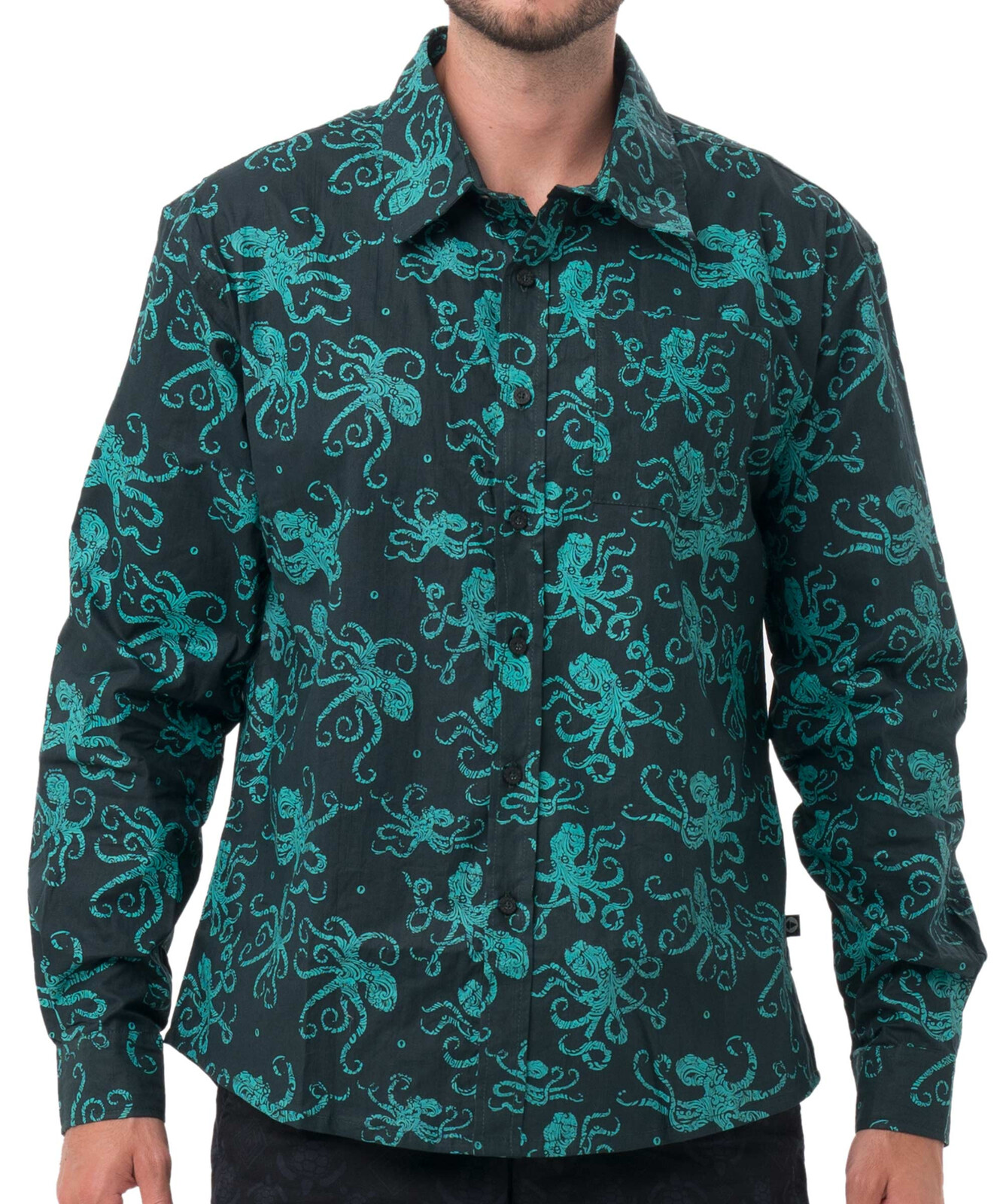 Pánská košile 69SLAM ETHNIC OCTO LONG (MSLOCT-GR) S