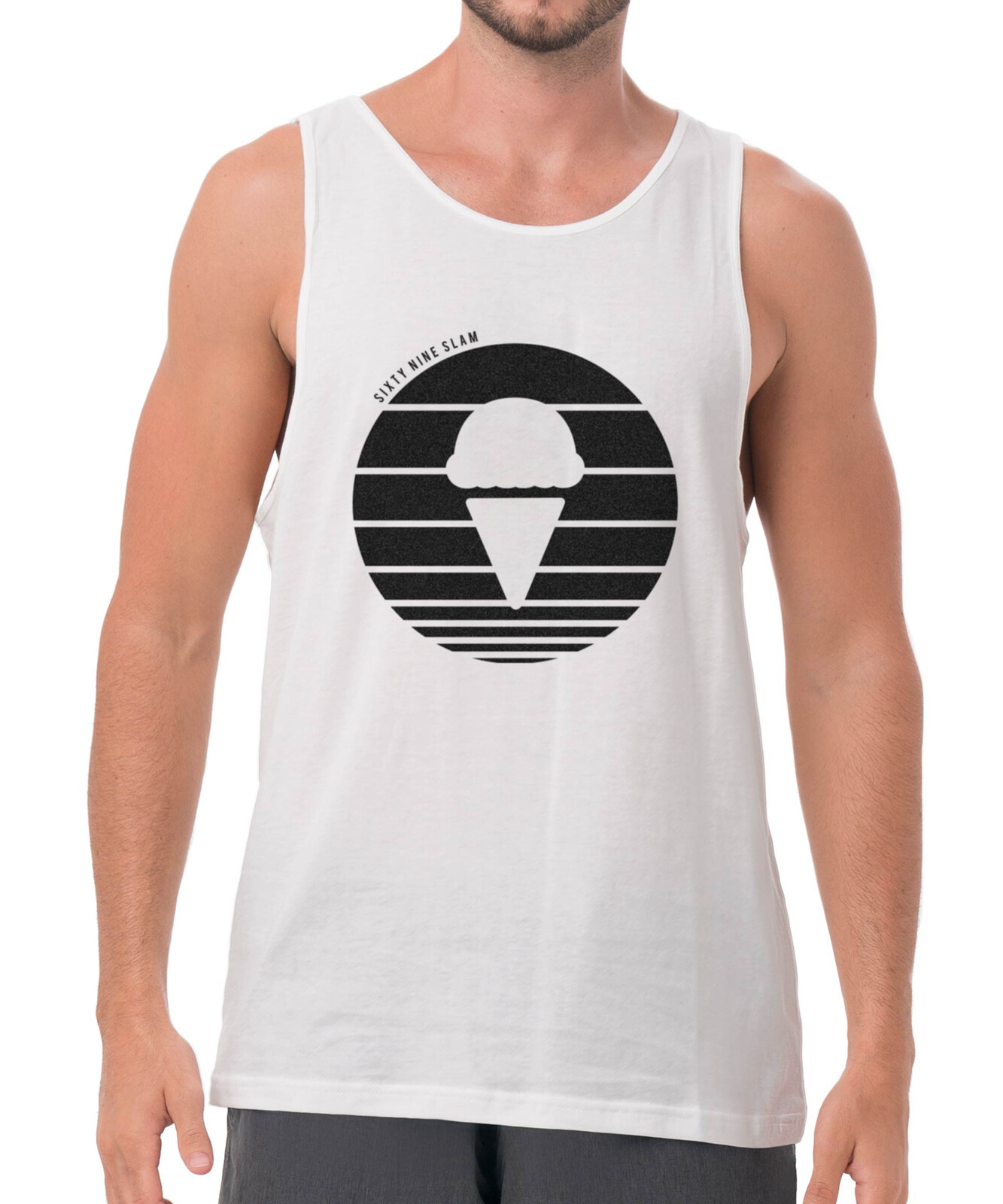 Pánské tílko 69SLAM 69 LOUD SLAMS (MSNLLA-WH) L