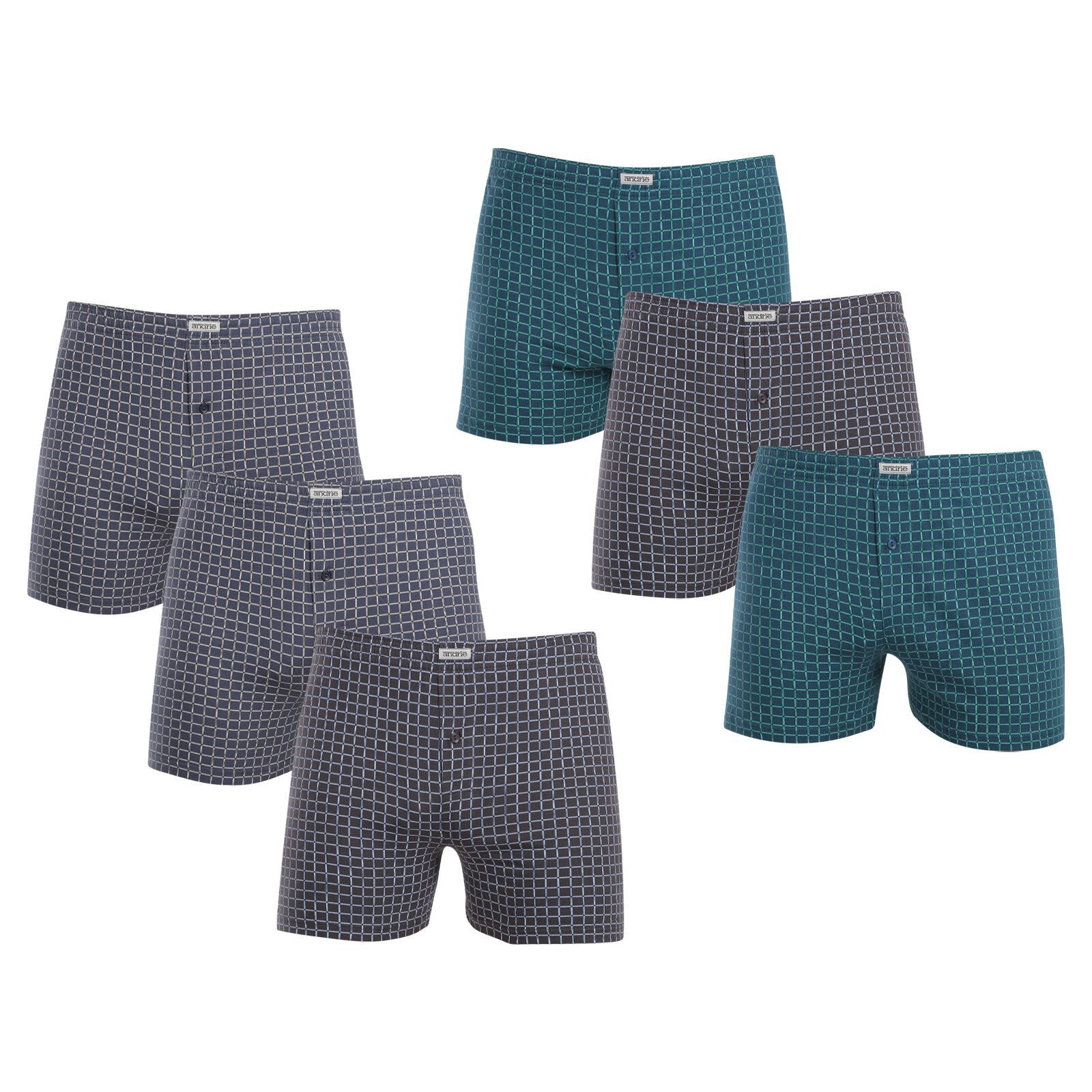 6PACK pánské trenky Andrie vícebarevné (PS 5757) XXL, trenýrky