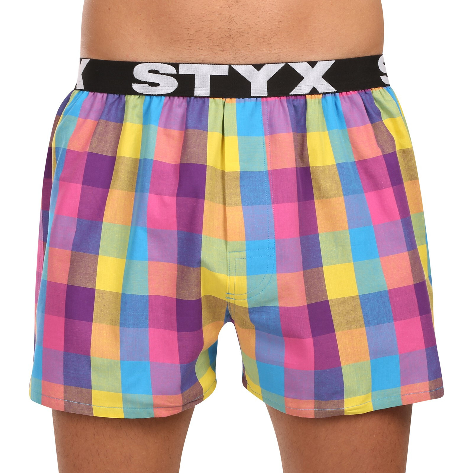 Pánské trenky Styx sportovní guma vícebarevné (B0104) XL, trenýrky