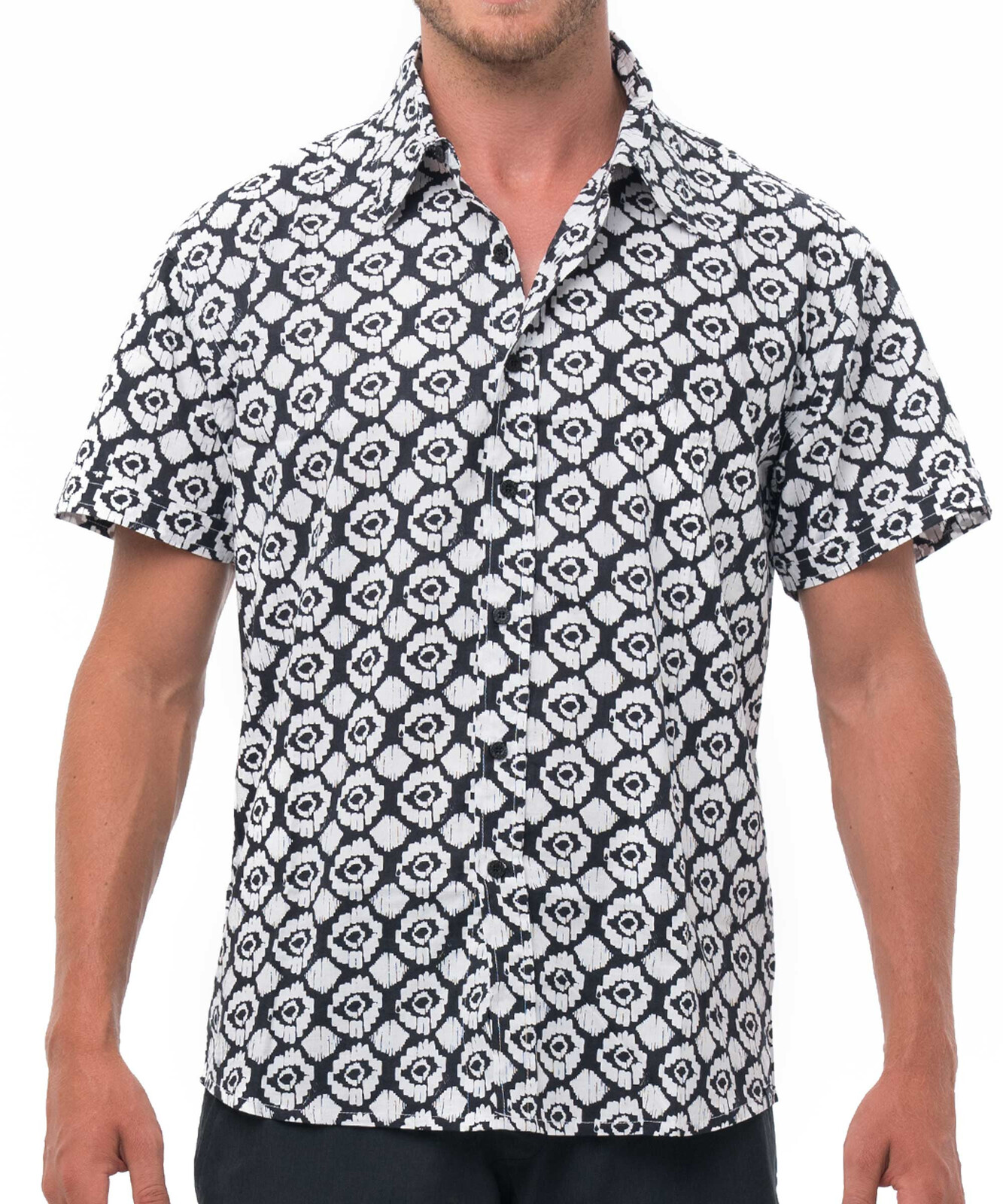 Pánská košile 69SLAM IKAT DIAMOND (MFHIKD-BW) M