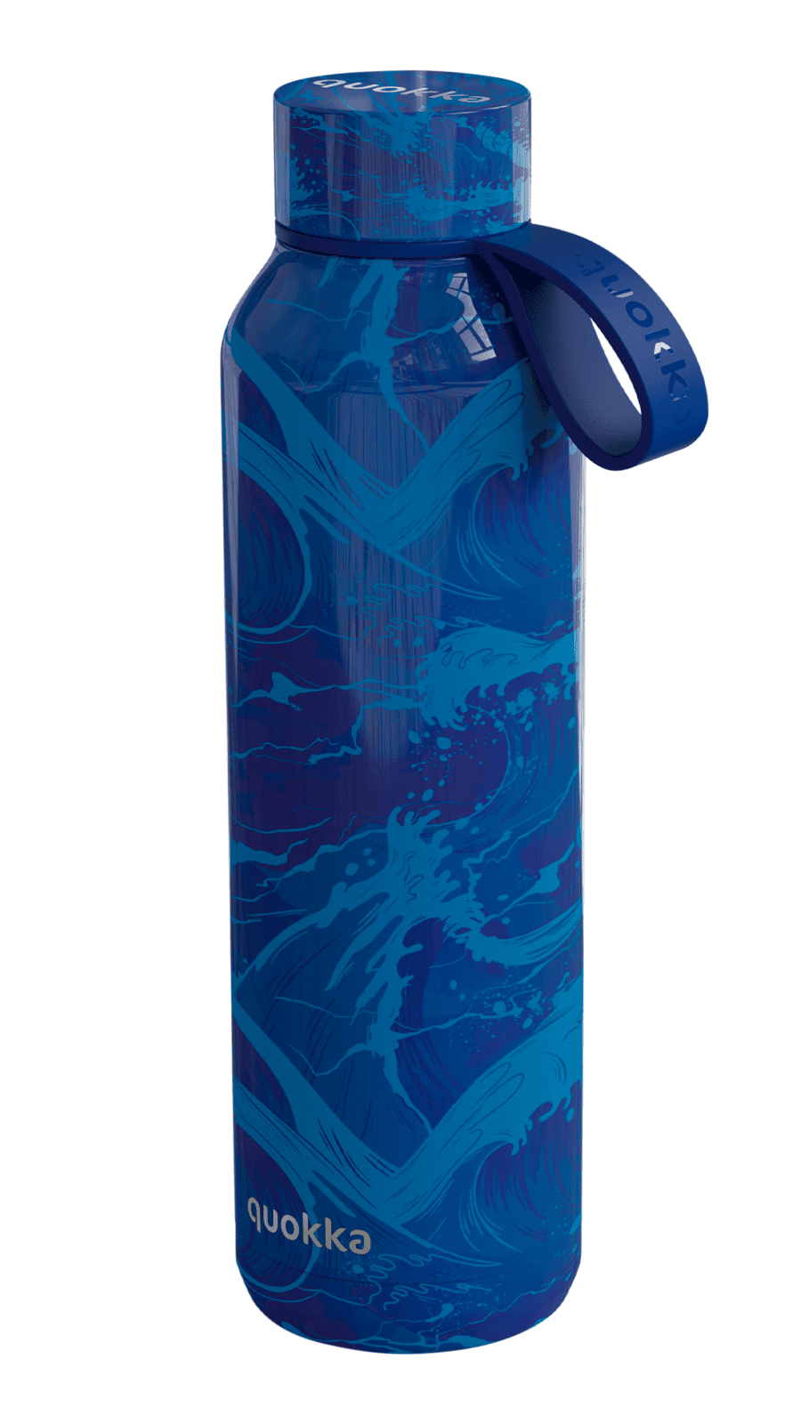 Nerezová termoláhev s poutkem, Solid, 630ml, Quokka, waves