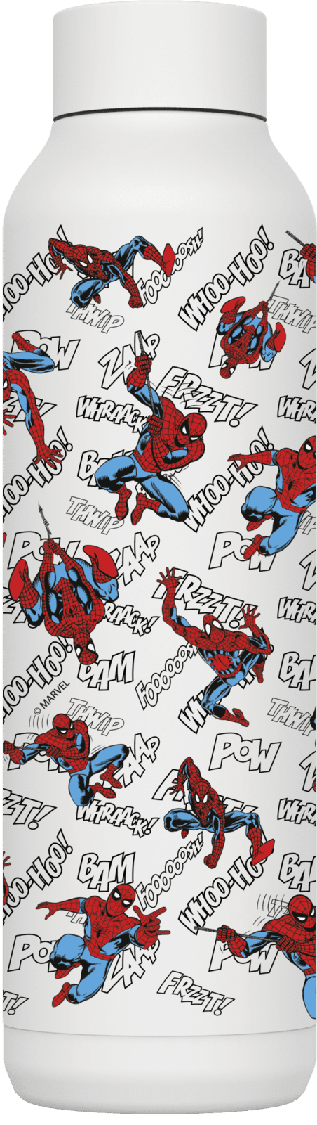 Nerezová termoláhev Solid, 630ml, Quokka, Spiderman