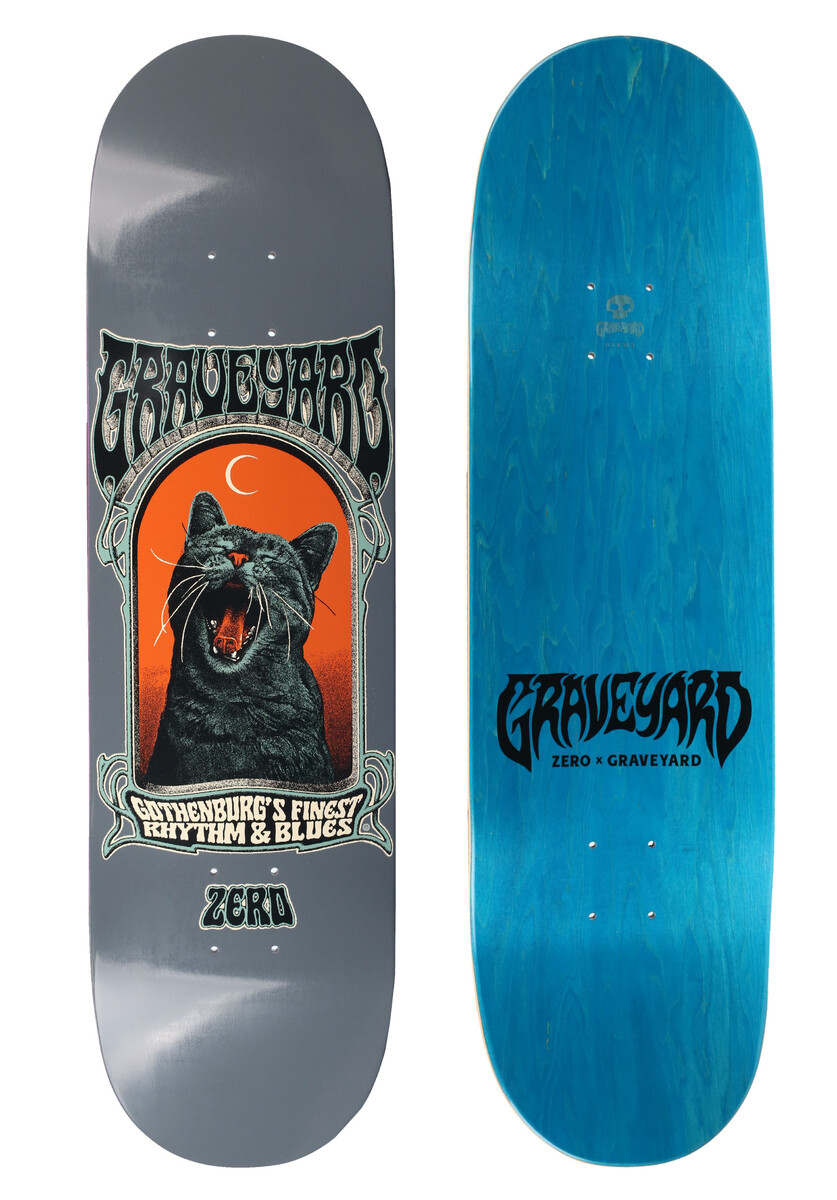 skateboard Graveyard X Zero Screaming Cat - ZERO 8.500