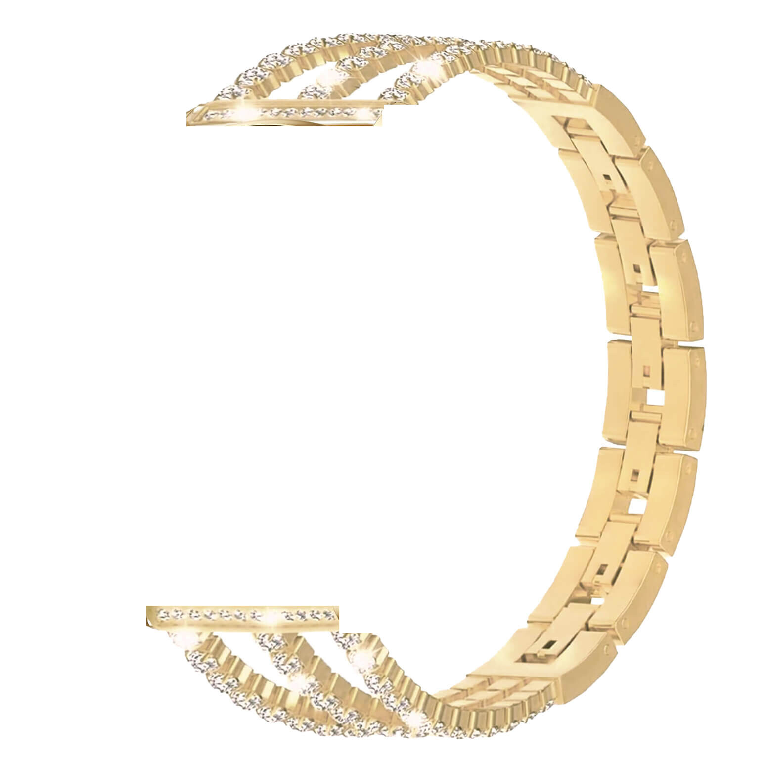 Řemínek ARMODD kovový třpytivý zlatý (20mm)