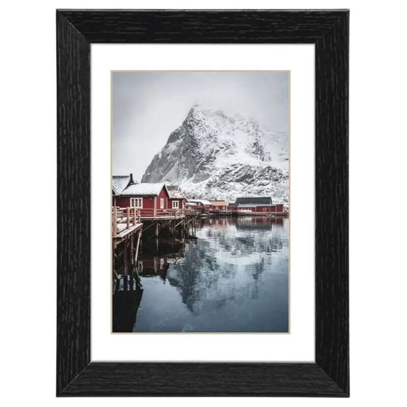 HAMA OSLO  rám15x20 s paspartou 10x15,  černá