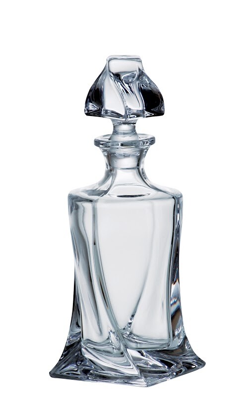 Crystalite Bohemia skleněná karafa na whisky Quadro 400 ML