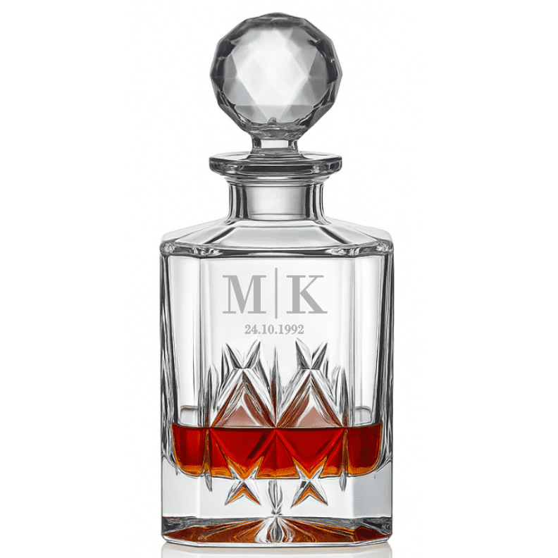 Dekorant Karafa na whisky s monogramem York 800 ML