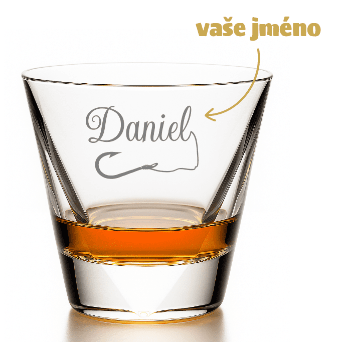 Dekorant Sklenice na lihoviny pro rybáře Triangle 320 ml 1KS