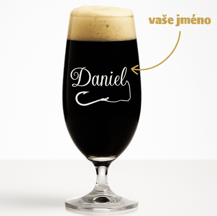 Dekorant Sklenice na pivo pro rybáře Colibri 380 ml 1KS