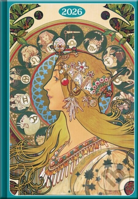 Týdenní diář 2026 - Art Mucha (A5) - Spektrum grafik