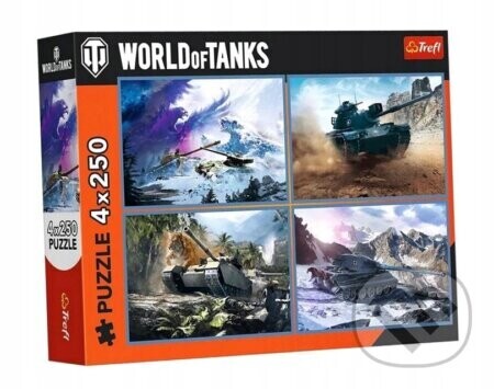 Trefl Puzzle 4x250 - World of tanks - Trefl