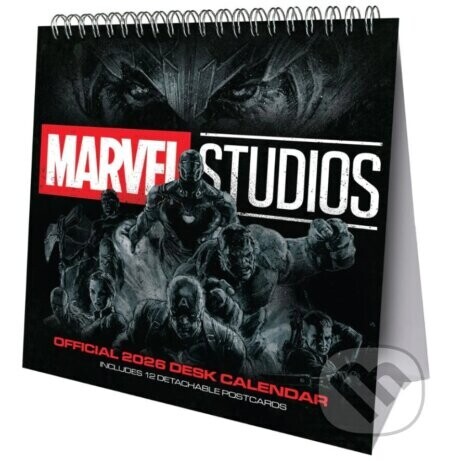 Oficiální stolní kalendář 2026 Marvel Studios (16 x 17,5 cm) - Marvel