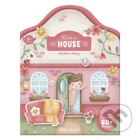 Knižka so samolepkami Dom Rosa - Little Dutch