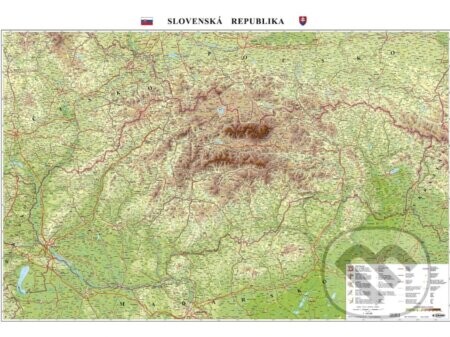 Slovensko - všeobecnozemepisná mapa 1: 400 000 - BB Kart